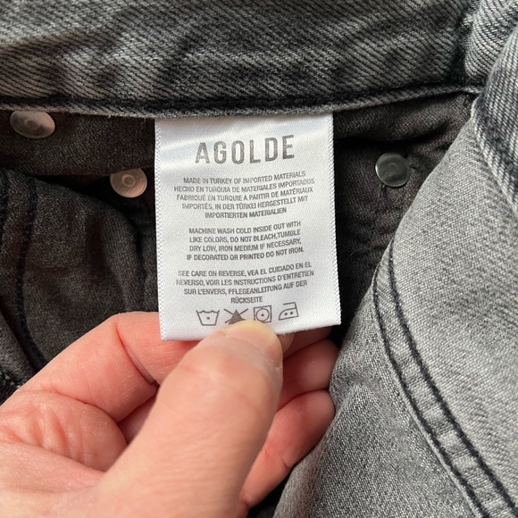 Riley High-Rise Straight Cropped Jeans Gray Size 27 (duplicate) - Picture 14 of 15